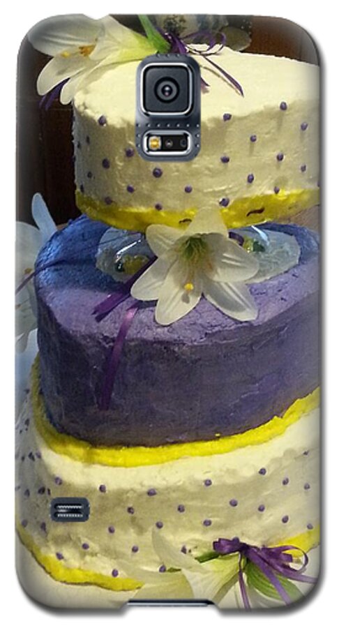 Cake Galaxy S5 Case featuring the photograph Wedding Cake for May by Fortunate Findings Shirley Dickerson