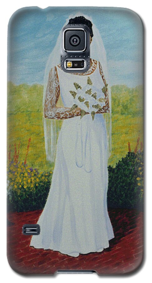 Wedding Galaxy S5 Case featuring the painting Wedding Day by Stacy C Bottoms