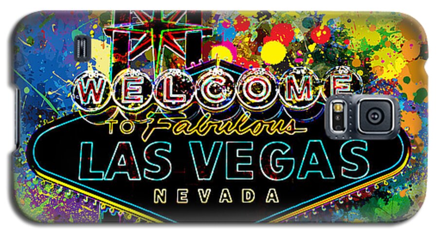 Digital Galaxy S5 Case featuring the digital art Welcome to Las Vegas by Gary Grayson