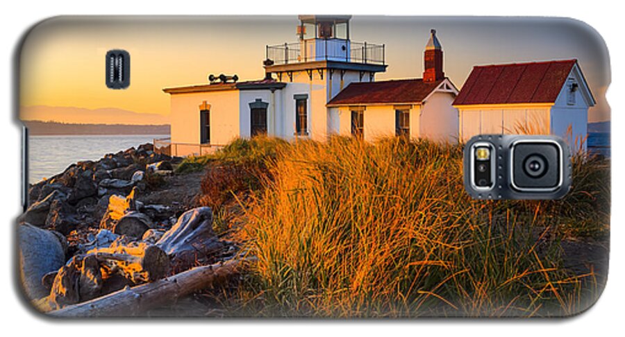 America Galaxy S5 Case featuring the photograph West Point Lighthouse by Inge Johnsson