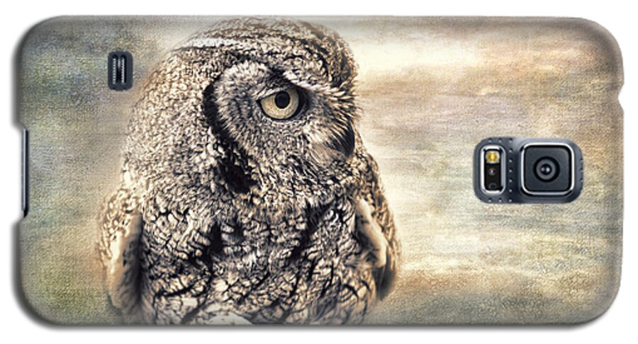 Owl Galaxy S5 Case featuring the photograph Western Screech Owl by Barbara Manis
