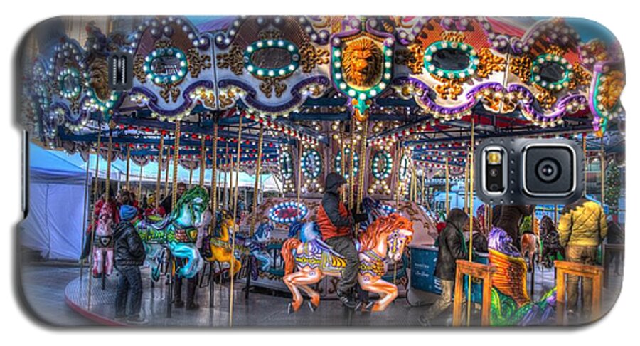 Seattle Galaxy S5 Case featuring the photograph Westlake Carousel by Spencer McDonald
