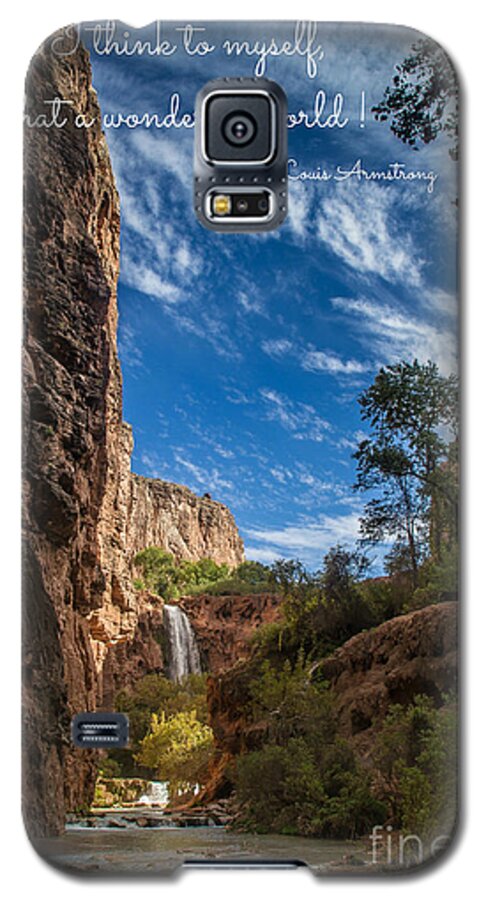 Mooney Falls Galaxy S5 Case featuring the photograph What a Wonderful World by Jim McCain
