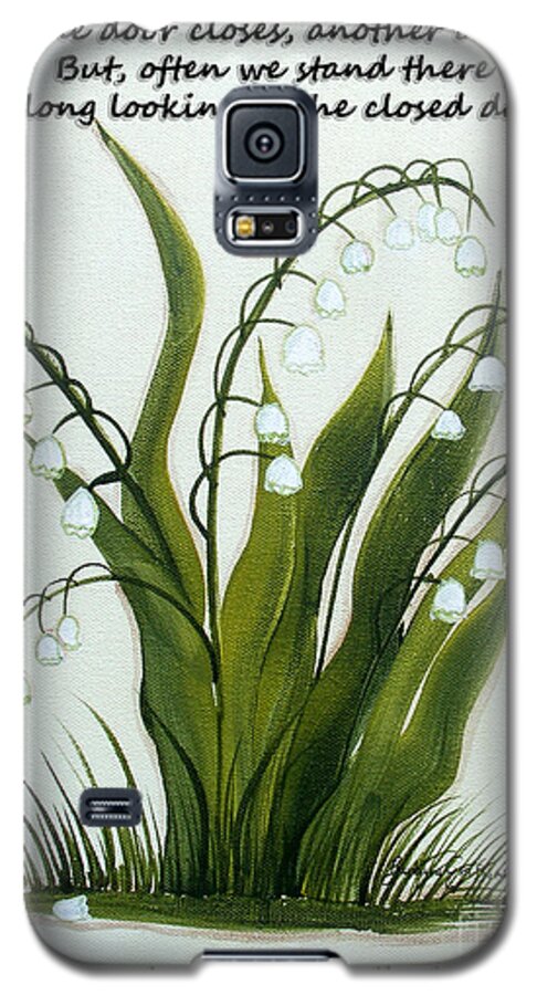 When One Door Closes Galaxy S5 Case featuring the painting When One Door Closes by Barbara A Griffin