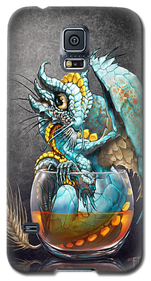 Dragon Galaxy S5 Case featuring the digital art Whiskey Dragon by Stanley Morrison