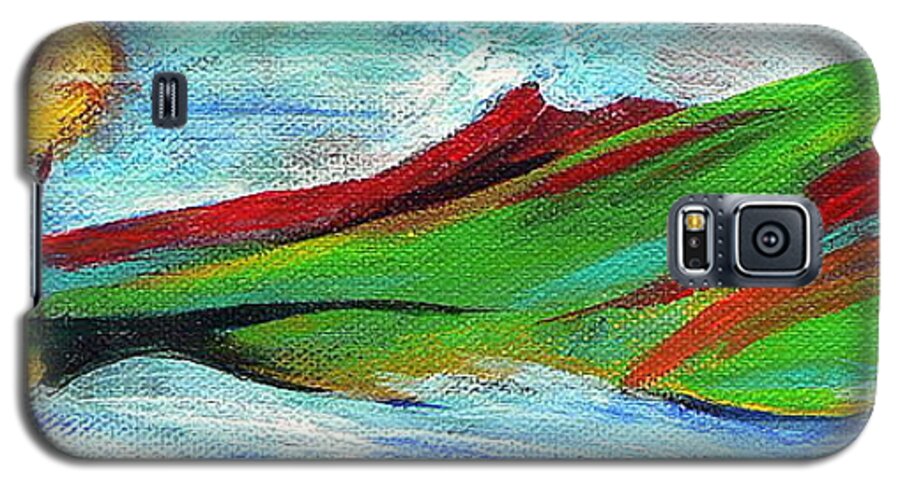 Landscape Galaxy S5 Case featuring the painting Windward by Elizabeth Fontaine-Barr