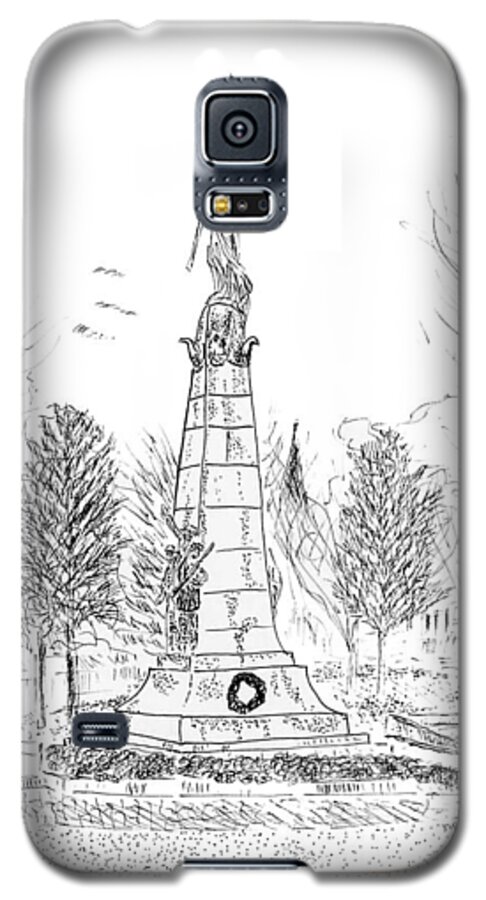 Winged Victory Galaxy S5 Case featuring the painting Winged Victory by Linda Feinberg