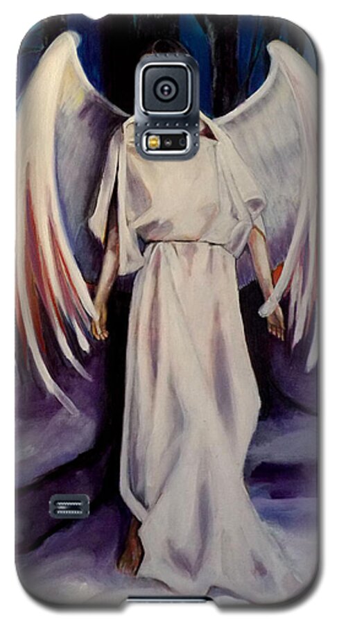 Angel Galaxy S5 Case featuring the painting Winter Angel by Irena Mohr