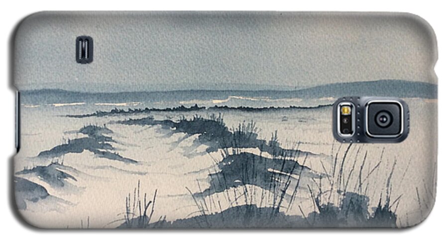Glenn Marshall Artist Galaxy S5 Case featuring the painting Winter Light over Lastingham Rigg by Glenn Marshall