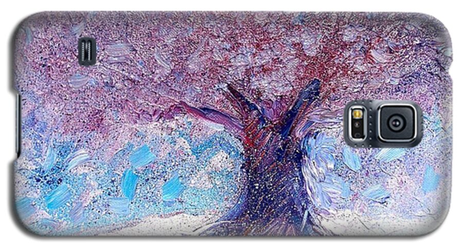 Winter Galaxy S5 Case featuring the painting Winter Solstice by Shana Rowe Jackson