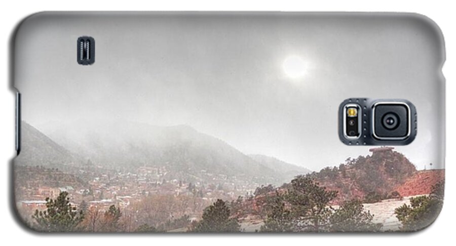 Winter Storm Galaxy S5 Case featuring the photograph Winter Storm in Summer with Sun by Lanita Williams