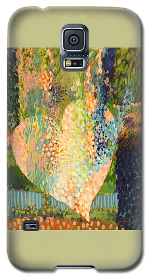 Abstract Galaxy S5 Case featuring the painting Winter To Spring by Lynda Hoffman-Snodgrass