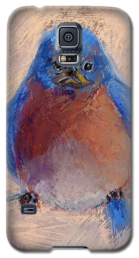 Bluebird Galaxy S5 Case featuring the pastel Wonder Bird by Billie Colson
