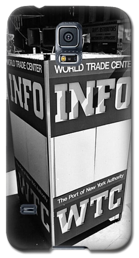 Wtc Galaxy S5 Case featuring the photograph WTC info sign by William Haggart