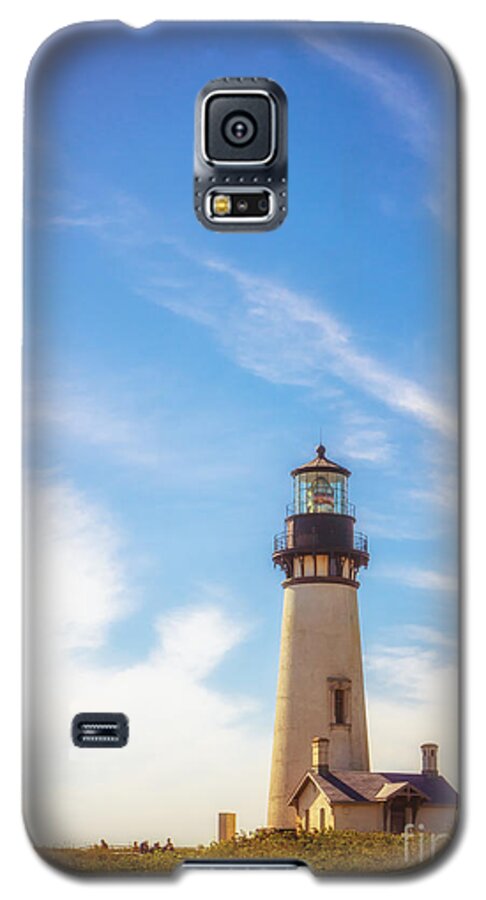2013 Galaxy S5 Case featuring the photograph Yaquina Head Lighthouse by Carrie Cole