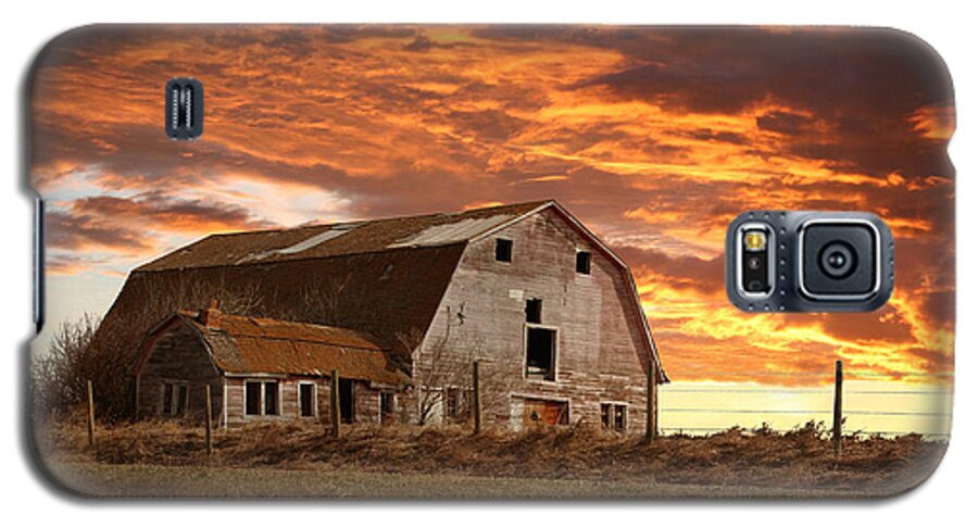 Old Barn Galaxy S5 Case featuring the photograph Barn on Highway 21 by Stan Kwong