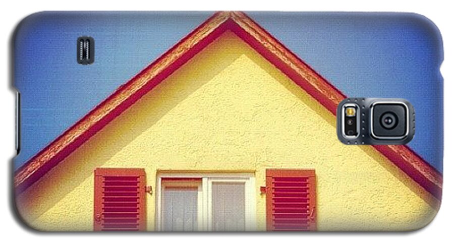 House Galaxy S5 Case featuring the photograph Gable of beautiful house in front of blue sky #1 by Matthias Hauser