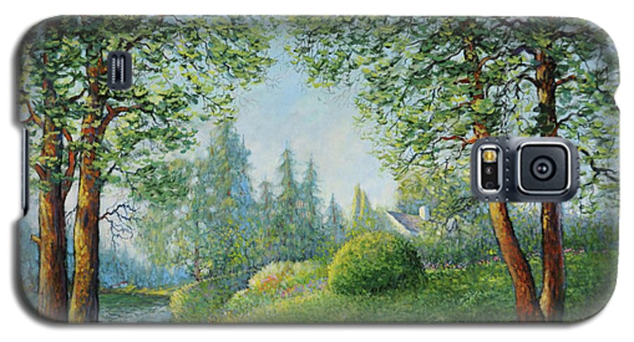 Lakewood Galaxy S5 Case featuring the painting Lake Steilacoom by Charles Munn
