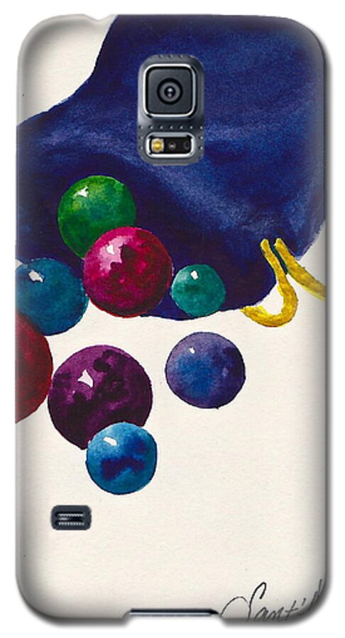 Marbles Galaxy S5 Case featuring the painting Marbles #1 by Frank SantAgata
