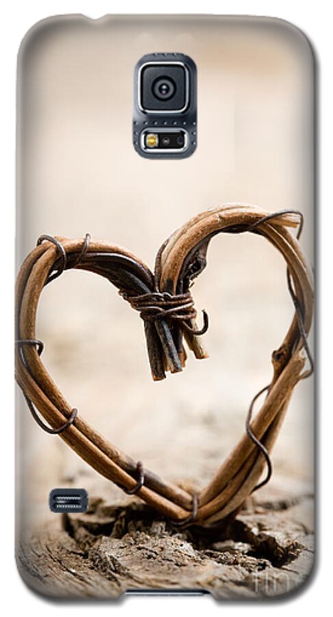 Abstract Galaxy S5 Case featuring the photograph Valentine heart #3 by Kati Finell
