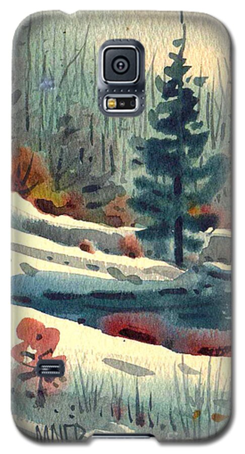 Sierra Galaxy S5 Case featuring the painting Alpine Meadow by Donald Maier