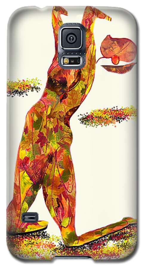 Autumn Raiment Galaxy S5 Case featuring the digital art Autumn Raiment by Shelley Bain