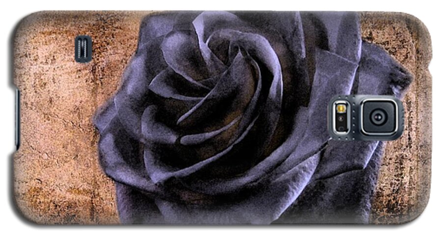 Rose Galaxy S5 Case featuring the photograph Black Rose Eternal  by David Dehner