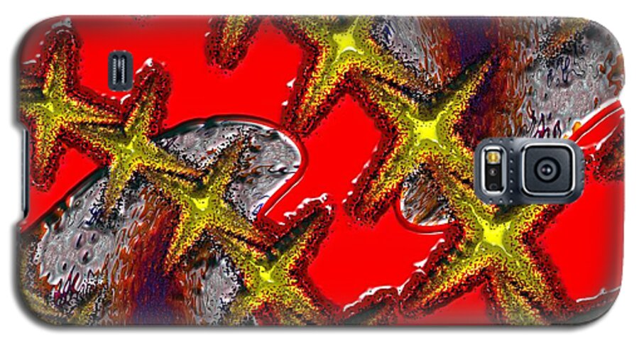 Blood Galaxy S5 Case featuring the digital art Blood on the Wire by Alec Drake