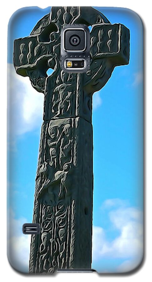 Cross Galaxy S5 Case featuring the photograph Celtic Cross by Norma Brock