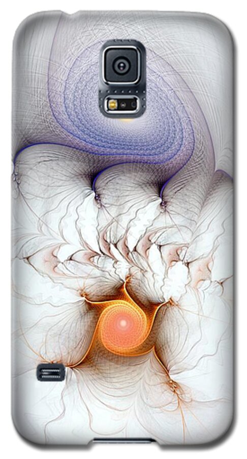 Abstract Galaxy S5 Case featuring the digital art Coexistence by Casey Kotas