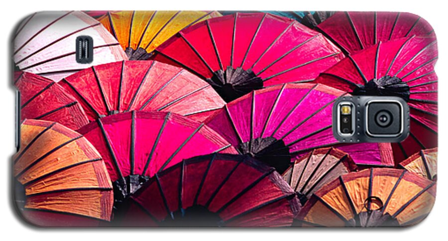 Art Galaxy S5 Case featuring the photograph Colorful Umbrella by Luciano Mortula