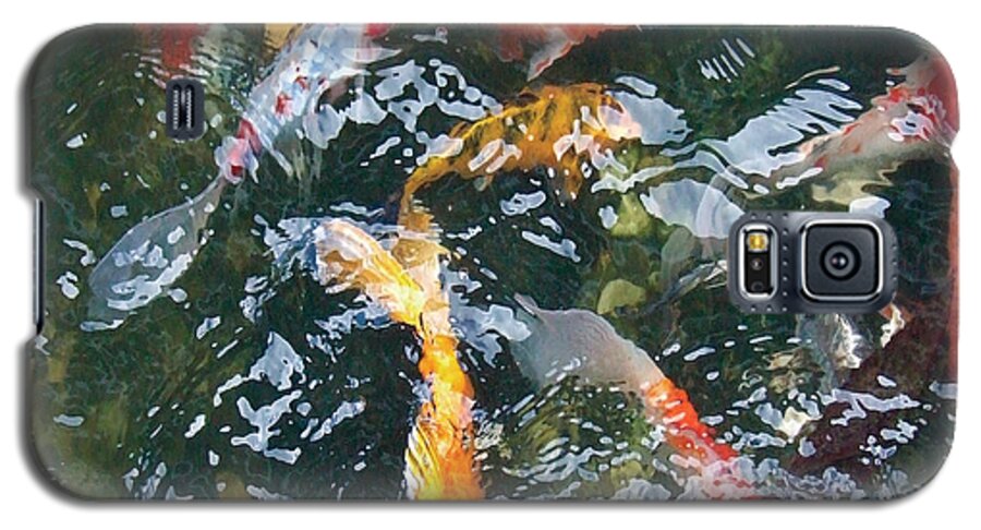 Koi/koi Fish/ponds Galaxy S5 Case featuring the photograph Distortion by Dan Menta