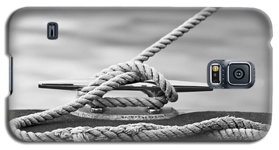 Cleat Hitch Galaxy S5 Case featuring the photograph Dock Line by Ann Murphy