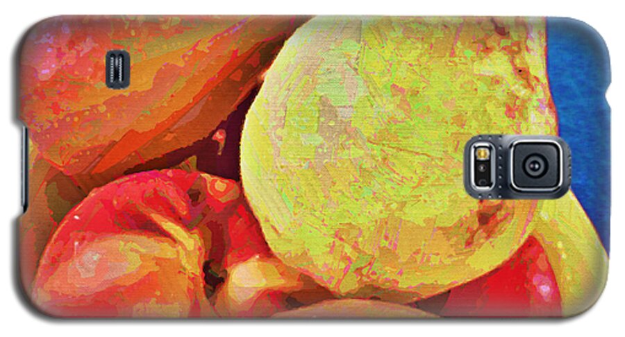 Bowl Galaxy S5 Case featuring the digital art Frutbol by Ginny Schmidt