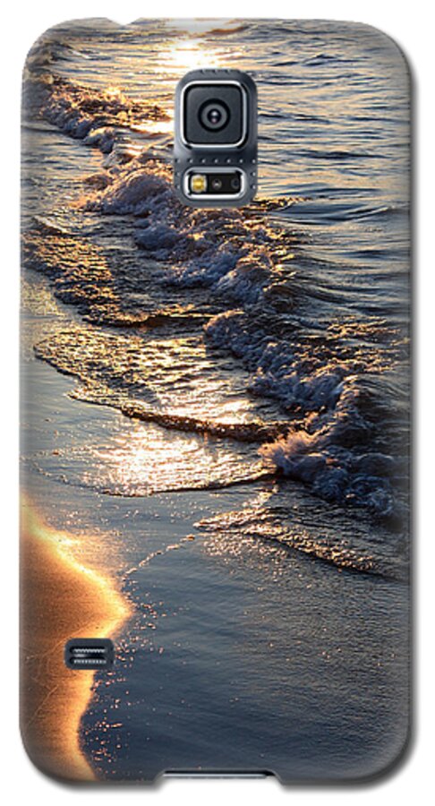 Lake Michigan Galaxy S5 Case featuring the photograph Golden Sand by Anthony Doudt