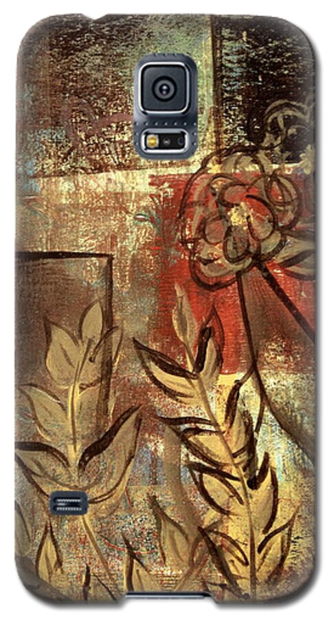 Abstract Galaxy S5 Case featuring the painting Growing wild by Kathy Sheeran