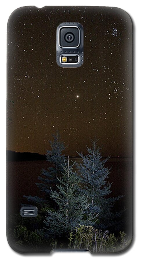 Night Galaxy S5 Case featuring the photograph Jupiter Over Otter Point 2 by Brent L Ander
