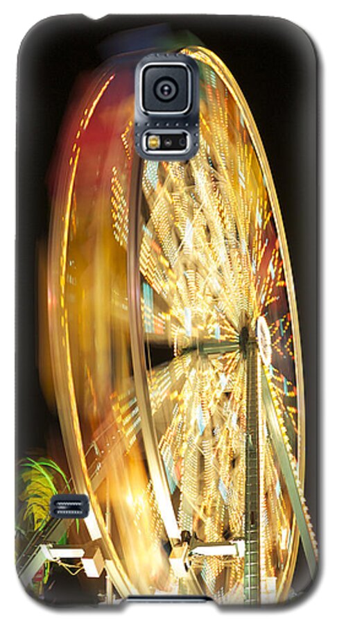 Ferris Wheel Galaxy S5 Case featuring the photograph Last Night Was a Blur by Hermes Fine Art
