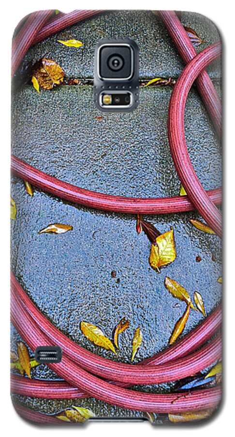 Leaves Galaxy S5 Case featuring the photograph Leaves And Hose by Bill Owen