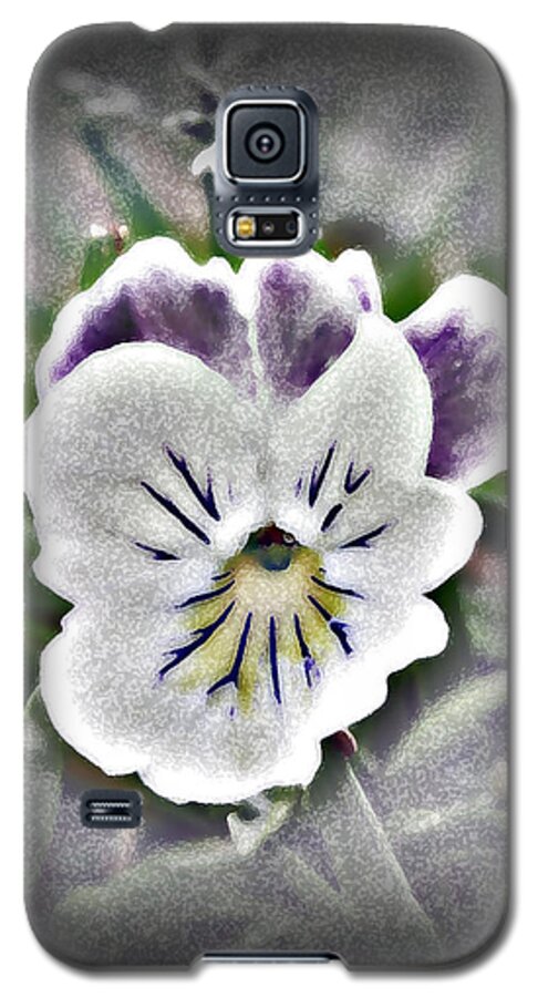 Digital Galaxy S5 Case featuring the photograph Little Pansy by Karen Harrison Brown