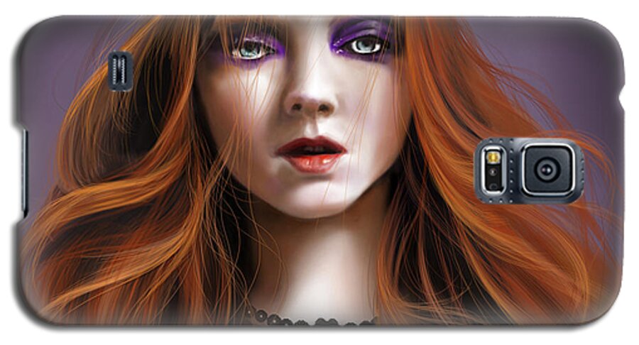 Dracula Galaxy S5 Case featuring the painting Lucy Westenra by James Hill