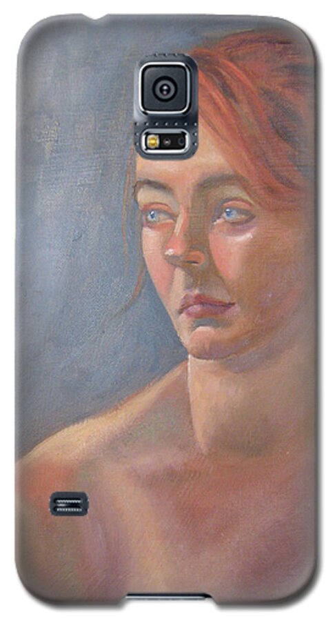 Figure Art Galaxy S5 Case featuring the painting Memories in Red by Lilibeth Andre
