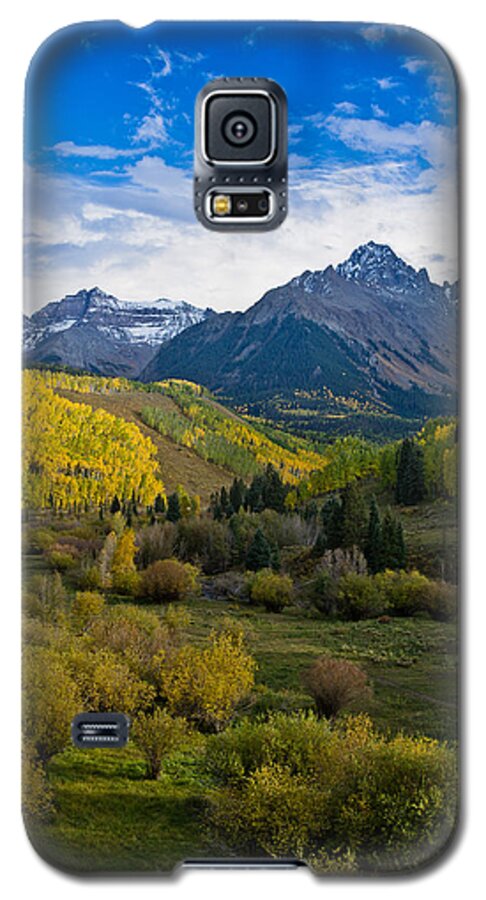 Rockies Galaxy S5 Case featuring the photograph Mount Sneffels under Autumn Sky by Greg Nyquist