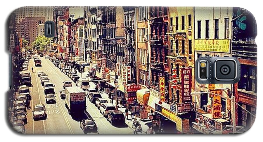 New York City Galaxy S5 Case featuring the photograph New York City's Chinatown by Vivienne Gucwa