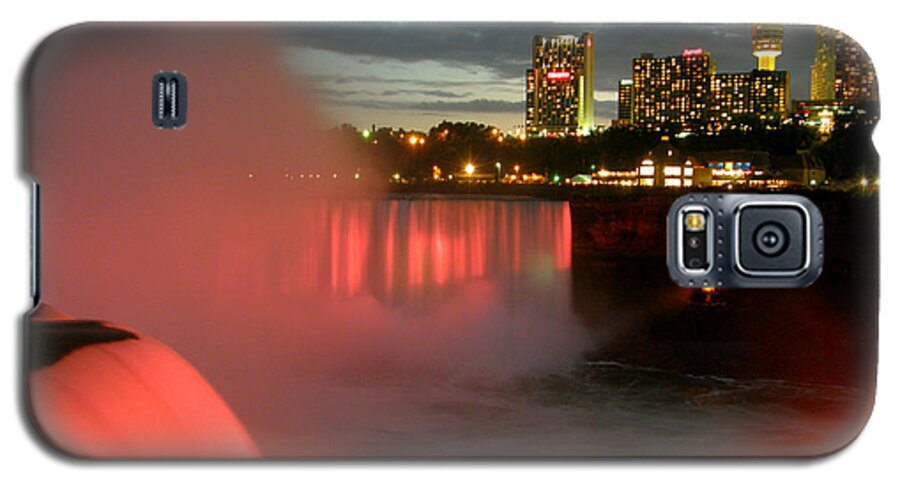 Niagara Falls Galaxy S5 Case featuring the photograph Niagara Falls at Night by Mark J Seefeldt