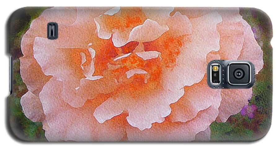  Richard Digance Galaxy S5 Case featuring the painting Pale Orange Begonia by Richard James Digance