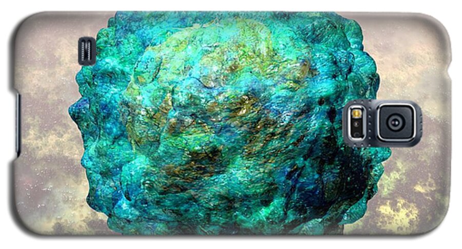 Biological Galaxy S5 Case featuring the digital art Polio virus particle or virion poliovirus 1 by Russell Kightley
