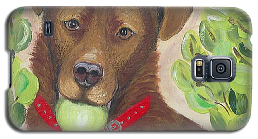 Dog Galaxy S5 Case featuring the painting Ramon by Ania M Milo
