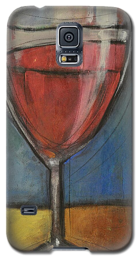 Wine Galaxy S5 Case featuring the painting Second Glass Of Red by Tim Nyberg