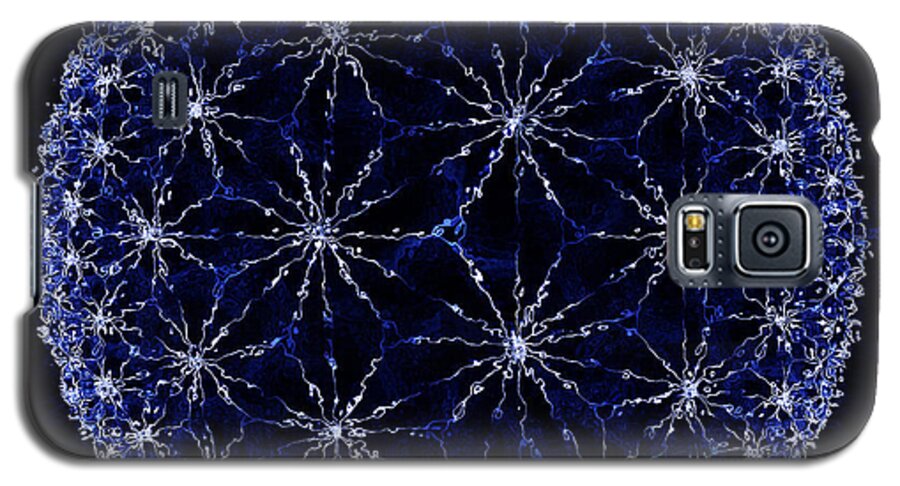 Mandala Galaxy S5 Case featuring the digital art Starry Night by Danuta Bennett